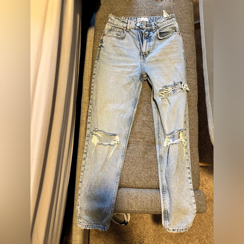 Zara ripped jeans